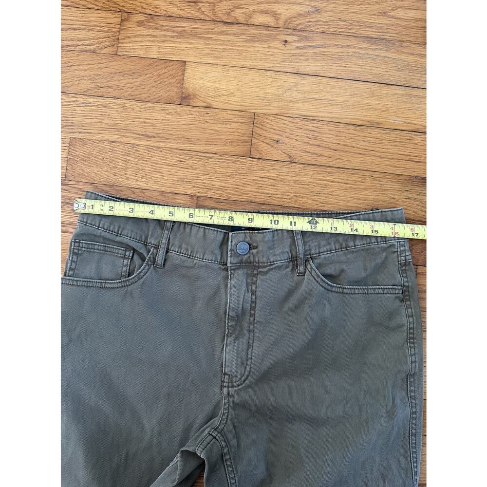 Men's Woolrich Cotton Olive Green Khaki Utility Carpenter Workwear 32/20 Pants - Picture 7 of 11